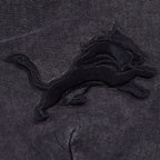 NFL DETROIT LIONS WASHED CLASSIC CHANDAIL À CAPUCHON POUR HOMME (NOIR DÉLAVÉ)