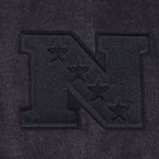 NFL DETROIT LIONS WASHED CLASSIC CHANDAIL À CAPUCHON POUR HOMME (NOIR DÉLAVÉ)
