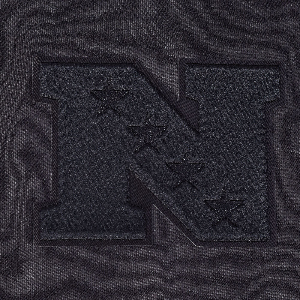 NFL DETROIT LIONS WASHED CLASSIC CHANDAIL À CAPUCHON POUR HOMME (NOIR DÉLAVÉ)
