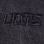 NFL DETROIT LIONS WASHED CLASSIC CHANDAIL À CAPUCHON POUR HOMME (NOIR DÉLAVÉ)