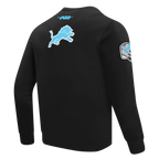 NFL DETROIT LIONS CITY ARCH MEN'S FLC CREWNECK (BLACK)