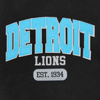 NFL DETROIT LIONS CITY ARCH MEN'S FLC CREWNECK (BLACK)