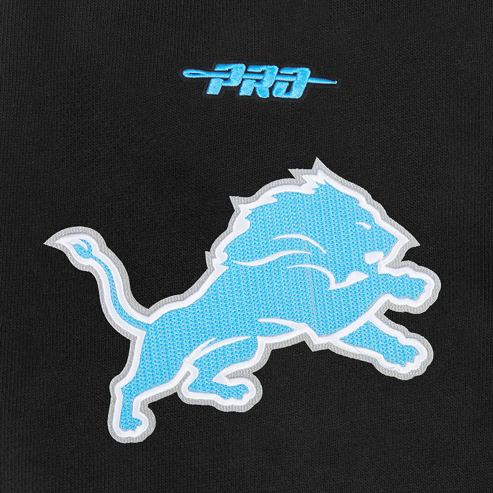 NFL DETROIT LIONS CITY ARCH MEN'S FLC CREWNECK (BLACK)