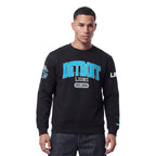 NFL DETROIT LIONS CITY ARCH MEN'S FLC CREWNECK (BLACK)