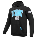 NFL DETROIT LIONS CITY ARCH CHANDAIL À CAPUCHON EN MOLLETON POUR HOMME (NOIR)