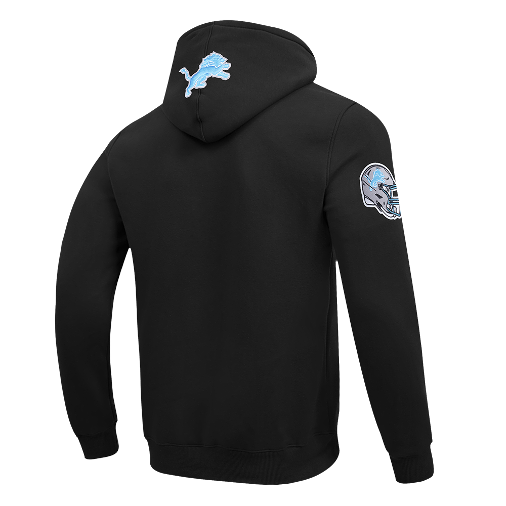 NFL DETROIT LIONS CITY ARCH CHANDAIL À CAPUCHON EN MOLLETON POUR HOMME (NOIR)