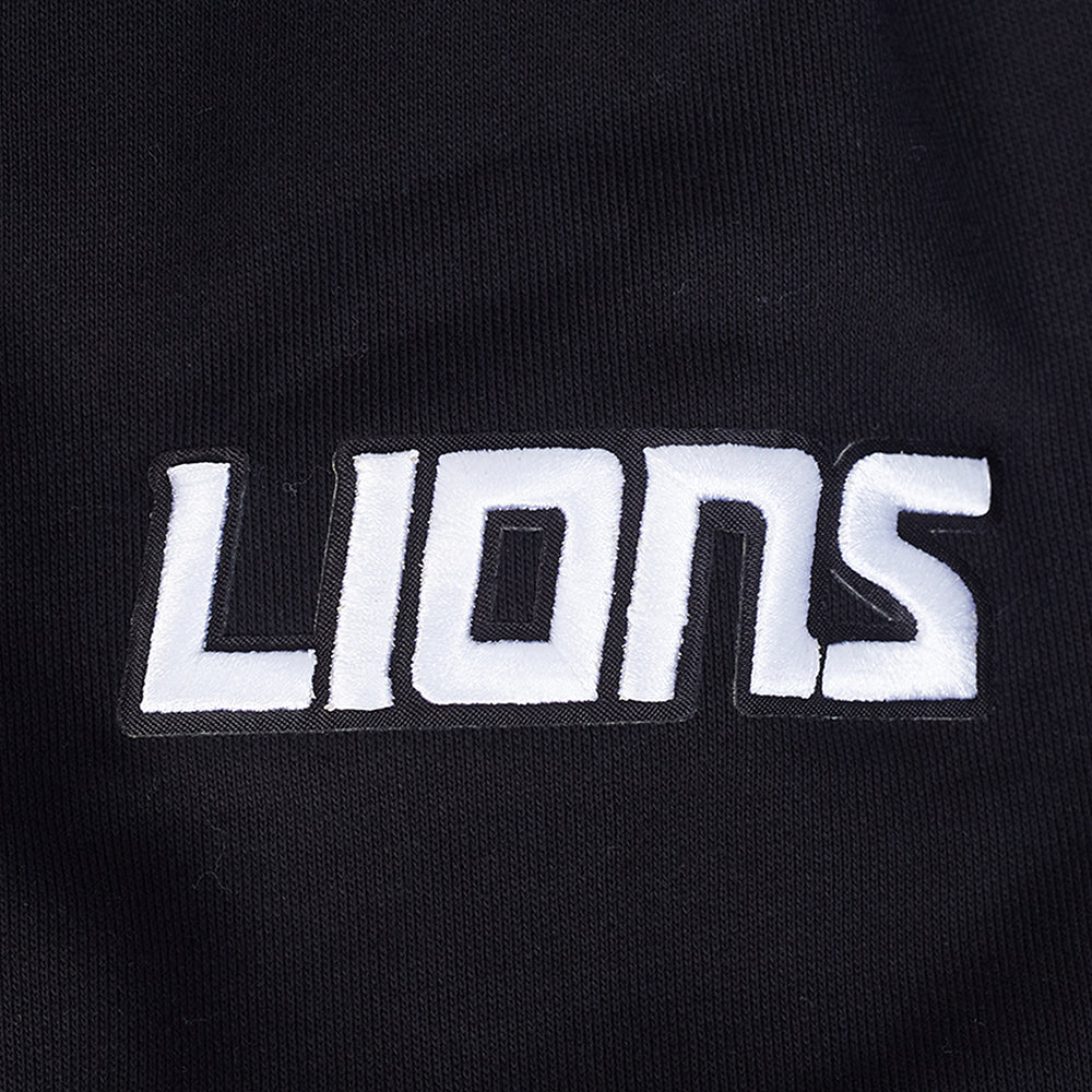 NFL DETROIT LIONS CITY ARCH CHANDAIL À CAPUCHON EN MOLLETON POUR HOMME (NOIR)