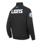 NFL DETROIT LIONS CITY ARCH HAUT EN MOLLETON À GLISSIÈRE AU QUART POUR HOMME (NOIR)