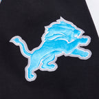 NFL DETROIT LIONS CITY ARCH HAUT EN MOLLETON À GLISSIÈRE AU QUART POUR HOMME (NOIR)