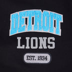 NFL DETROIT LIONS CITY ARCH HAUT EN MOLLETON À GLISSIÈRE AU QUART POUR HOMME (NOIR)