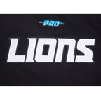 NFL DETROIT LIONS CITY ARCH HAUT EN MOLLETON À GLISSIÈRE AU QUART POUR HOMME (NOIR)