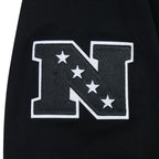 NFL DETROIT LIONS LETTERMAN CHANDAIL À CAPUCHON POUR HOMME (NOIR)
