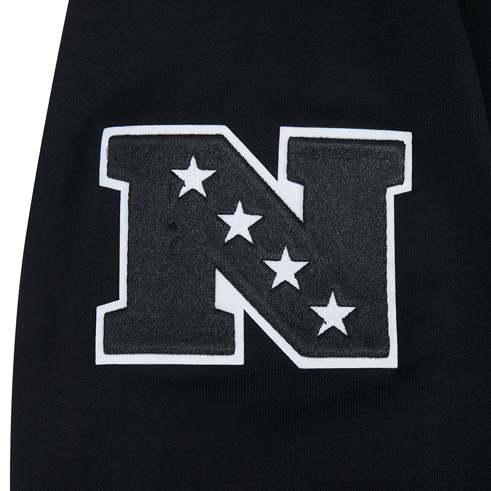 NFL DETROIT LIONS LETTERMAN CHANDAIL À CAPUCHON POUR HOMME (NOIR)