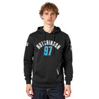 NFL DETROIT LIONS AIDAN HUTCHINSON #97 CLASSIC PNN MEN'S PULLOVER HOODIE (BLACK)