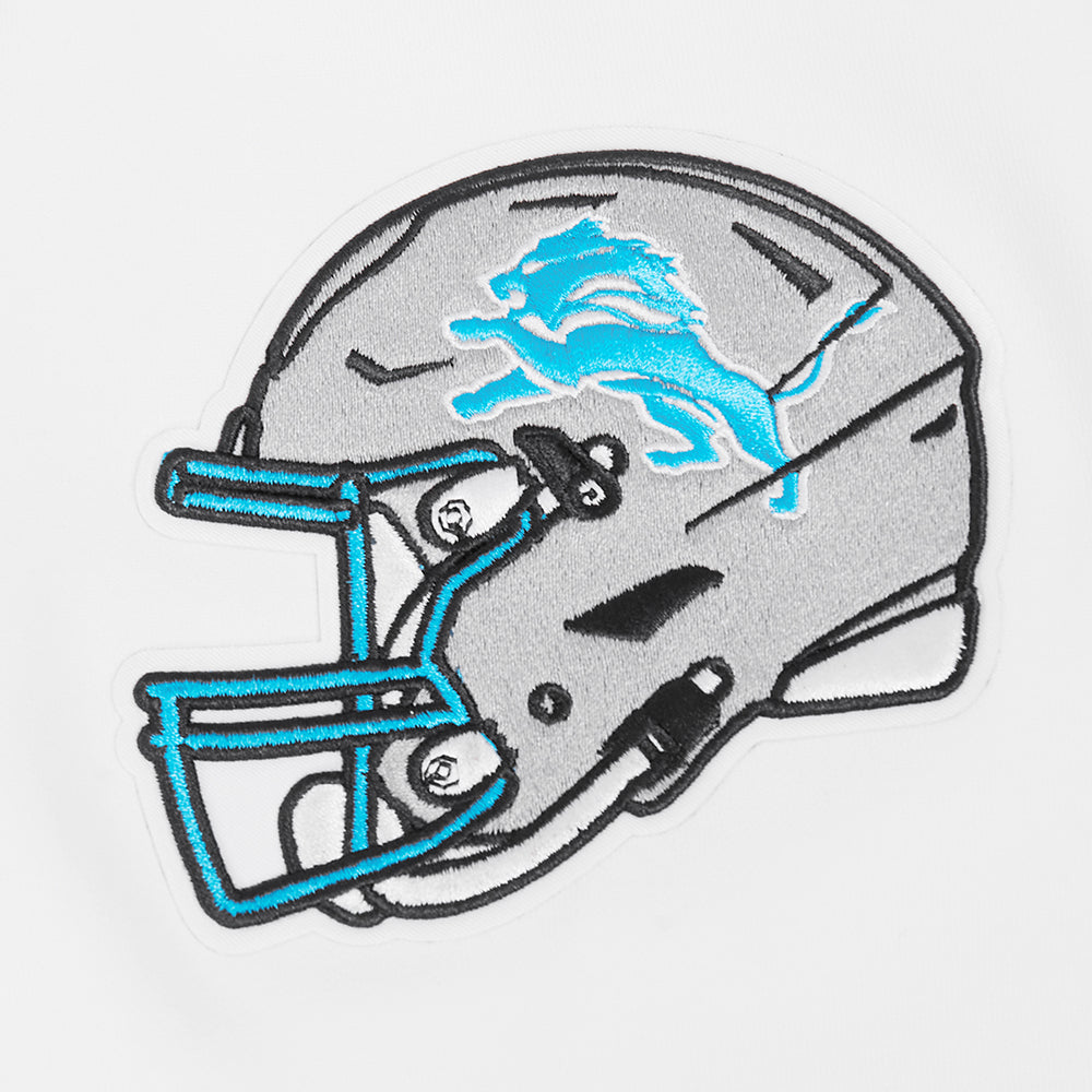 NFL DETROIT LIONS CLASSIC CHENILLE CHANDAIL À CAPUCHON À GLISSIÈRE POUR HOMME (BLANC)