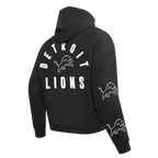 NFL DETROIT LIONS CHANDAIL À CAPUCHON À GLISSIÈRE POUR HOMME (NOIR)