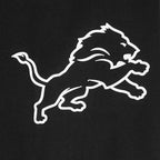 NFL DETROIT LIONS CHANDAIL À CAPUCHON À GLISSIÈRE POUR HOMME (NOIR)