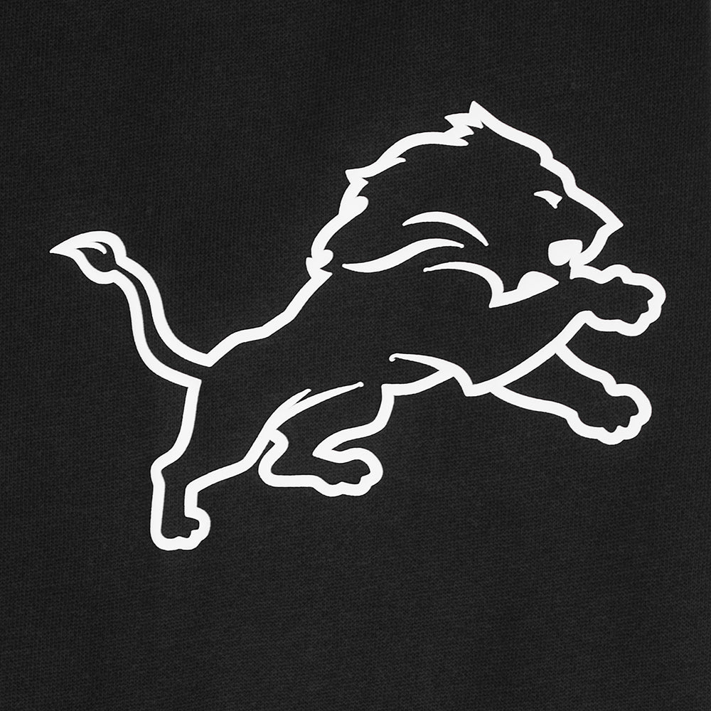 NFL DETROIT LIONS CHANDAIL À CAPUCHON À GLISSIÈRE POUR HOMME (NOIR)