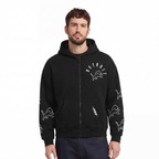 NFL DETROIT LIONS CHANDAIL À CAPUCHON À GLISSIÈRE POUR HOMME (NOIR)