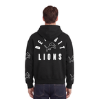 NFL DETROIT LIONS CHANDAIL À CAPUCHON À GLISSIÈRE POUR HOMME (NOIR)