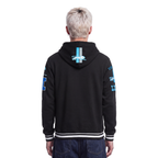 NFL DETROIT LIONS RETRO CLASSICS MEN'S PULLOVER HOODIE (BLACK)
