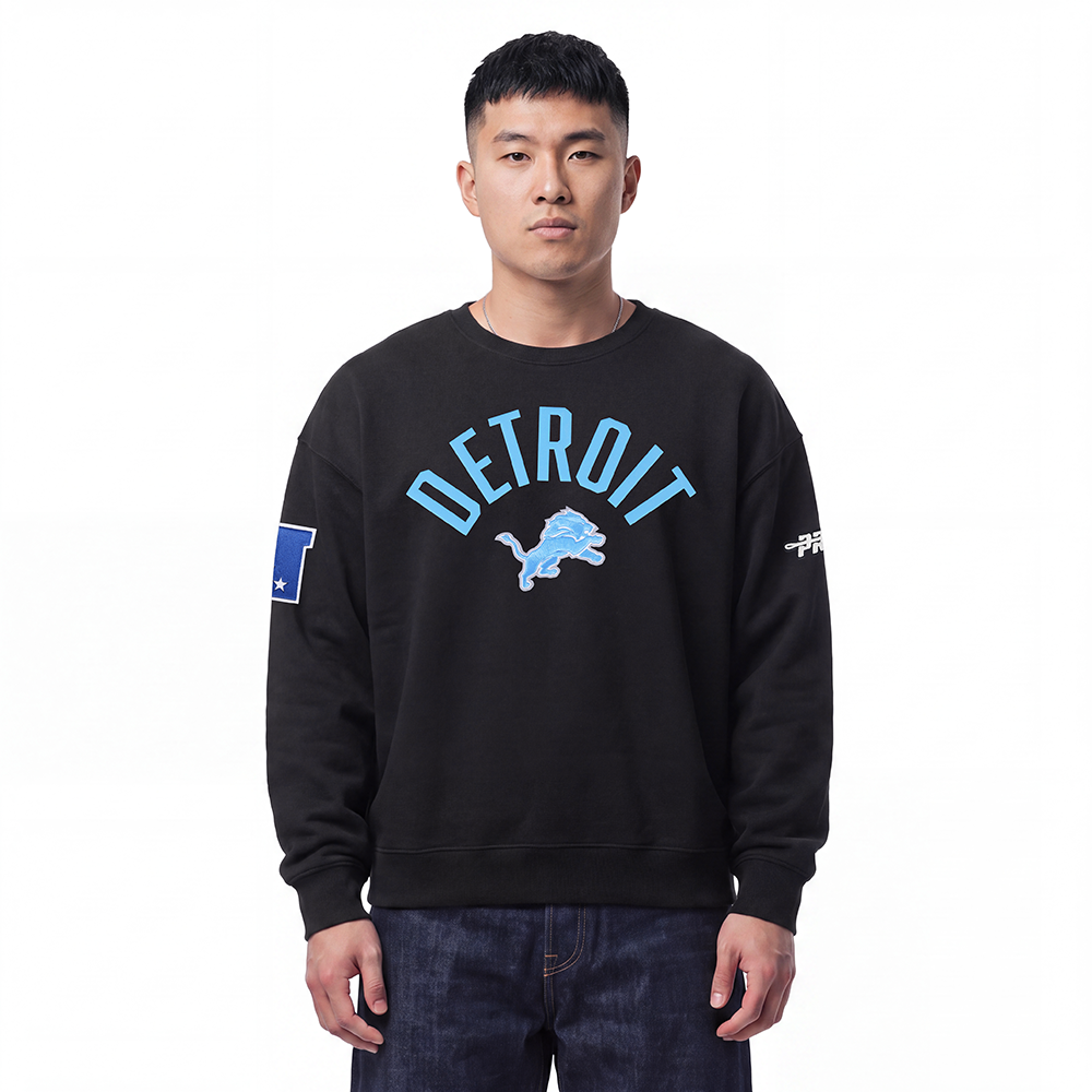 NFL DETROIT LIONS PLAYBACK CHANDAIL OUATÉ POUR HOMME (NOIR)