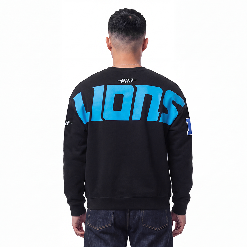 NFL DETROIT LIONS PLAYBACK CHANDAIL OUATÉ POUR HOMME (NOIR)