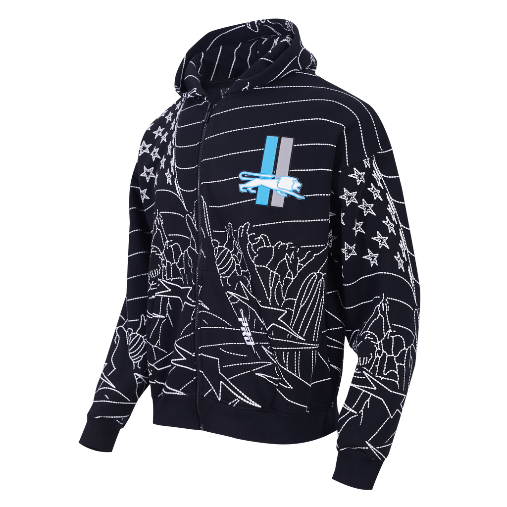 NFL DETROIT LIONS PRO PREMIUM MEN'S SWEATSHIRT (BLACK)