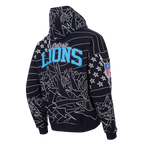 NFL DETROIT LIONS PRO PREMIUM MEN'S SWEATSHIRT (BLACK)