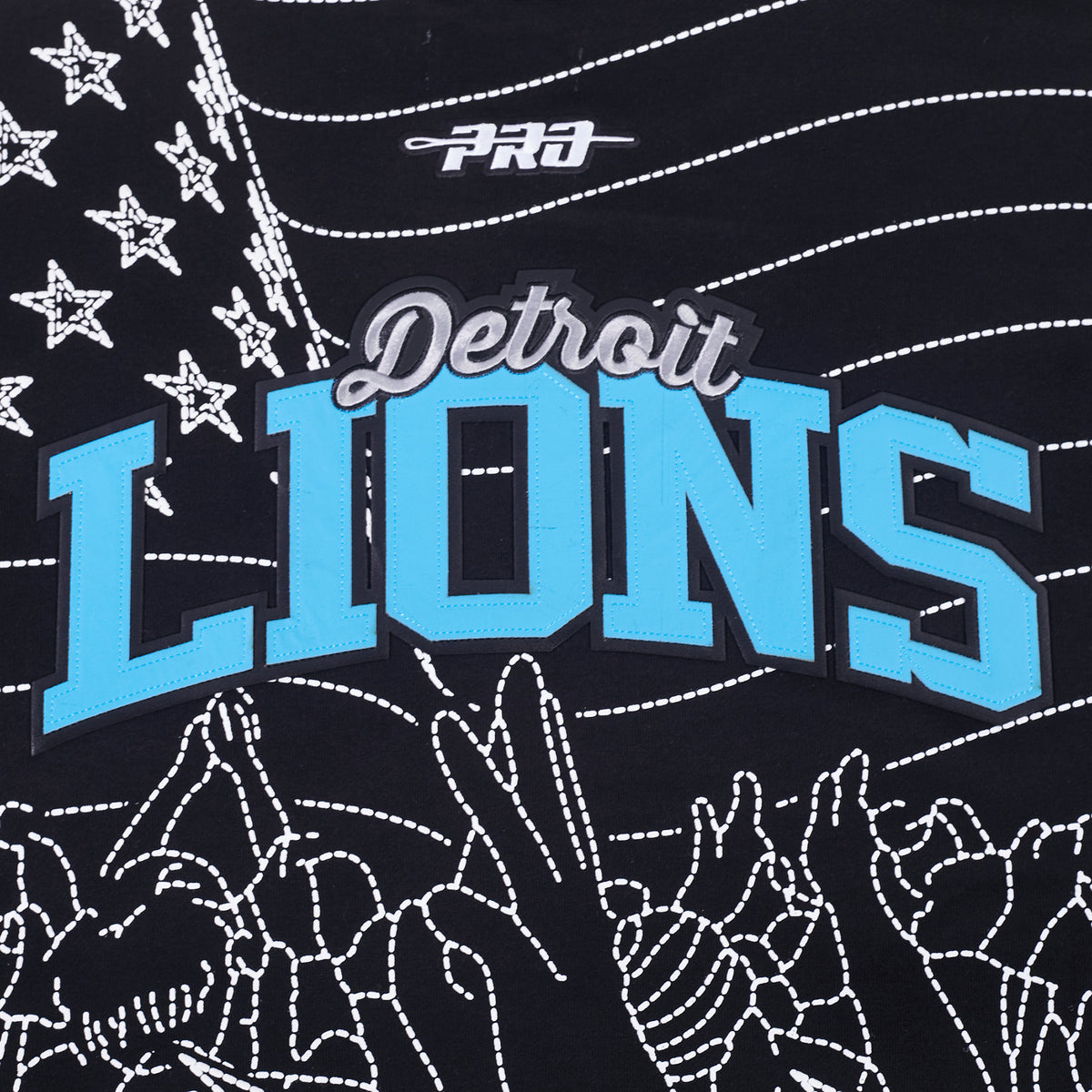NFL DETROIT LIONS PRO PREMIUM MEN'S SWEATSHIRT (BLACK)