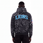 NFL DETROIT LIONS PRO PREMIUM MEN'S SWEATSHIRT (BLACK)