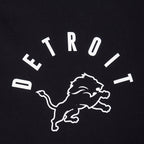 NFL DETROIT LIONS CHANDAIL À CAPUCHON À GLISSIÈRE POUR HOMME (NOIR)