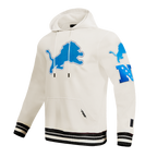NFL DETROIT LIONS RETRO CLASSIC MEN'S PULLOVER HOODIE (EGGSHELL/ BLACK)