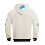 NFL DETROIT LIONS RETRO CLASSIC MEN'S PULLOVER HOODIE (EGGSHELL/ BLACK)