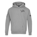 NFL DETROIT LIONS NEUTRAL MEN'S DROP SHOULDER PULLOVER HOODIE (DARK HEATHER GRAY)
