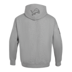 NFL DETROIT LIONS NEUTRAL MEN'S DROP SHOULDER PULLOVER HOODIE (DARK HEATHER GRAY)