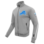 NFL DETROIT LIONS CLASSIC VESTE D'ENTRAÎNEMENT EN MAILLE DOUBLE POUR HOMME (GRIS)