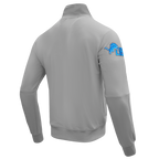 NFL DETROIT LIONS CLASSIC VESTE D'ENTRAÎNEMENT EN MAILLE DOUBLE POUR HOMME (GRIS)