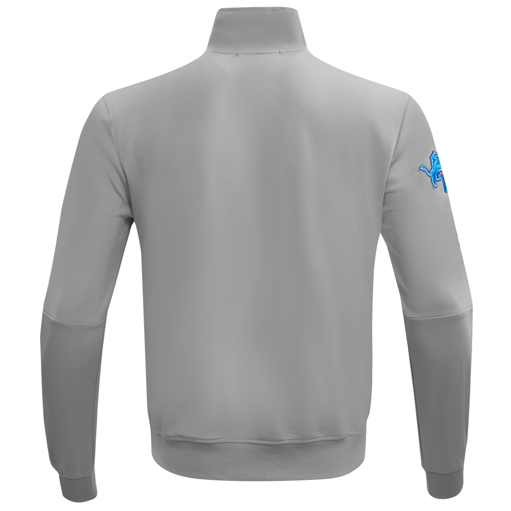 NFL DETROIT LIONS CLASSIC VESTE D'ENTRAÎNEMENT EN MAILLE DOUBLE POUR HOMME (GRIS)