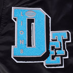 NFL DETROIT LIONS BEST OF MEN'S RIB SATIN JACKET (BLACK)