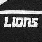 NFL DETROIT LIONS CLASSIC CHENILLE MANTEAU POUR HOMME (NOIR/BLANC M60030)
