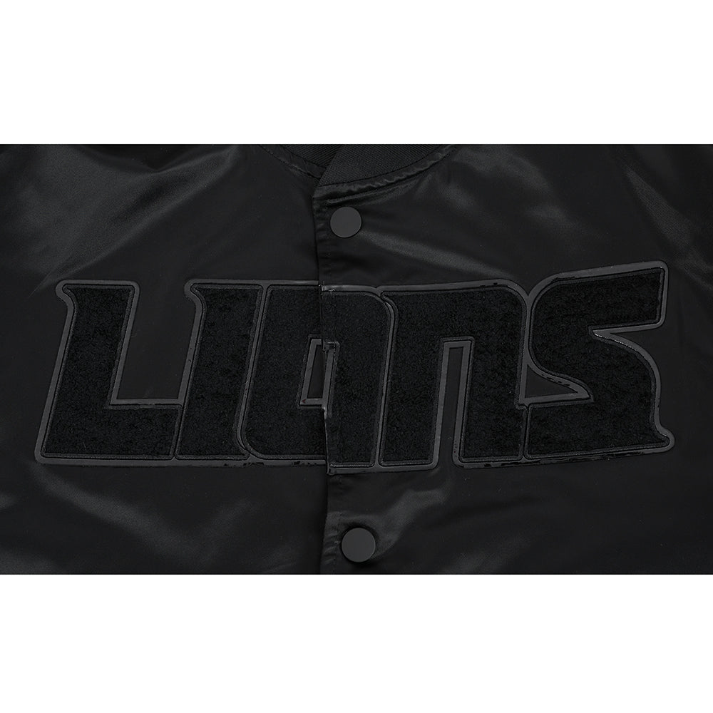 NFL DETROIT LIONS TRIPLE BLACK MANTEAU POUR HOMME (NOIR)