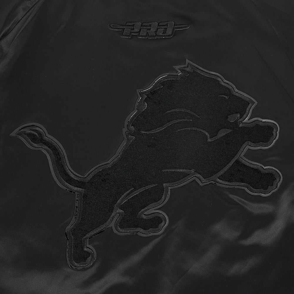 NFL DETROIT LIONS TRIPLE BLACK MANTEAU POUR HOMME (NOIR)
