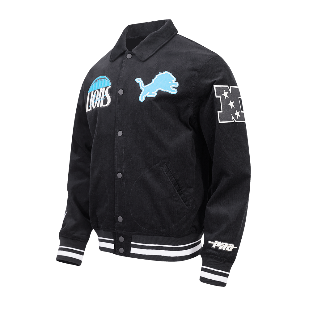 NFL DETROIT LIONS ORIGINAL PLAYERS MEN'S JACKET (BLACK)