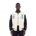 NFL DETROIT LIONS RETRO CLASSICS BLOUSON COLLÉGIAL POUR HOMME (COQUILLE D'ŒUF/NOIR)