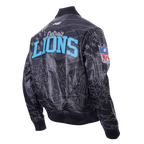 NFL DETROIT LIONS PRO PREMIUM MEN'S COAT (BLACK)