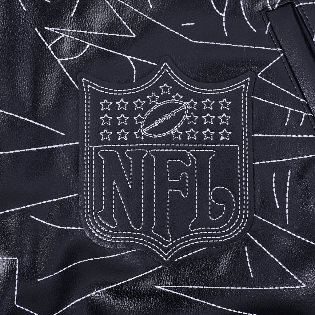 NFL DETROIT LIONS PRO PREMIUM MEN'S COAT (BLACK)