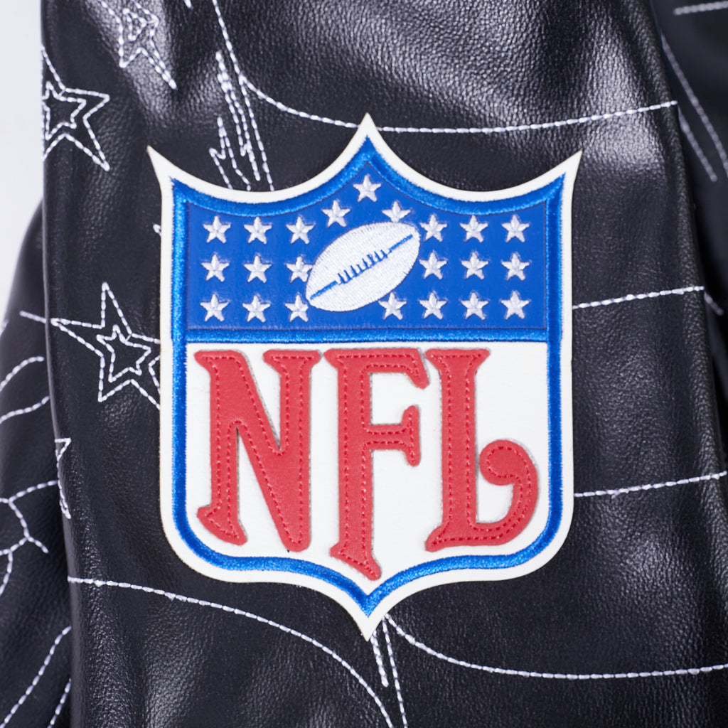 NFL DETROIT LIONS PRO PREMIUM MEN'S COAT (BLACK)