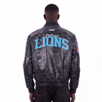 NFL DETROIT LIONS PRO PREMIUM MEN'S COAT (BLACK)