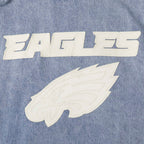 NFL DETROIT LIONS VARSITY BLUES BLOUSON COLLÉGIAL EN DENIM POUR HOMME (DENIM/LIN)